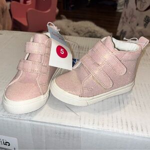 Cat & Jack Glittery Pink Toddler Sneakers